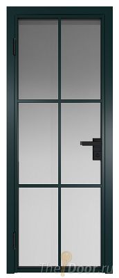 Дверь Profil Doors 3AG стекло Матовое цвет профиля Зеленый матовый RAL6004
