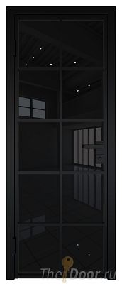 Дверь Profil Doors 4AG Цвет профиля Черный матовый RAL9005 стекло Черный триплекс