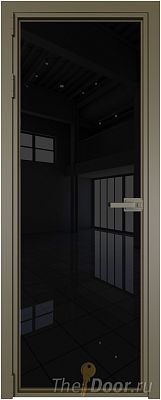 Дверь Profil Doors 1AX стекло Черный Триплекс цвет профиля Шампань
