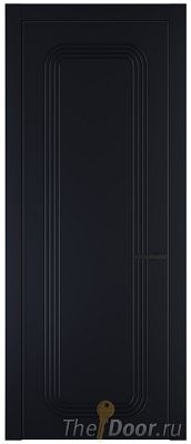 Дверь Profil Doors 33PA цвет Нэви Блу (RAL 7016) цвет профиля Черный матовый RAL9005