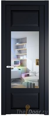 Дверь Profil Doors 2.3.3PD цвет Нэви Блу (RAL 7016) стекло Прозрачное