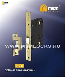Механизм врезной сантехнический MSM L70 SB матовое золото