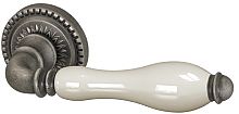 Ручка Armadillo Silvia CL 1 AS/LWP-109 Античное серебро/бежевый фарфор