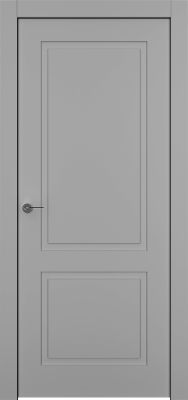 Дверь Офрам Классика 2 цвет Серая эмаль Глухое полотно