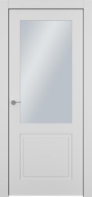 Дверь Офрам Классика 2S цвет Белая эмаль Остекление на выбор