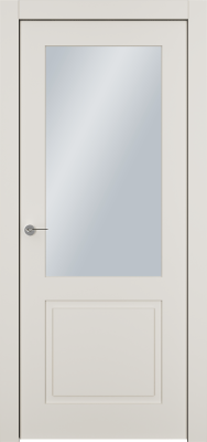 Дверь Офрам Классика 2S цвет Кремовая эмаль Остекление на выбор