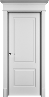 Дверь Офрам Нафта 2 цвет Белая эмаль Глухое полотно