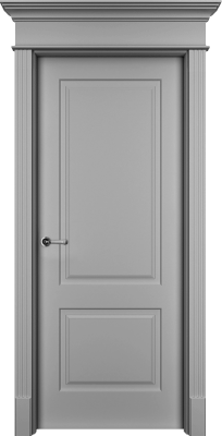 Дверь Офрам Нафта 2 цвет Серая эмаль Глухое полотно