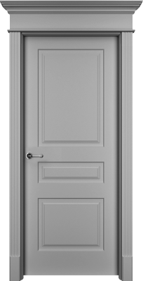 Дверь Офрам Нафта 3 цвет Серая эмаль Глухое полотно