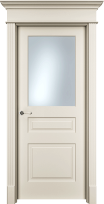 Дверь Офрам Нафта 3S цвет Кремовая эмаль Остекление на выбор