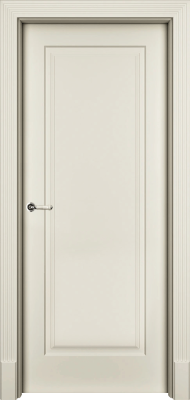 Дверь Офрам Танжер 1 цвет Кремовая эмаль Глухое полотно