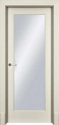 Дверь Офрам Танжер 1S цвет Кремовая эмаль Остекление на выбор
