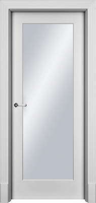 Дверь Офрам Танжер 1S цвет Белая эмаль Остекление на выбор