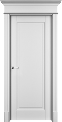 Дверь Офрам Оксфорд цвет Белая эмаль Глухое полотно