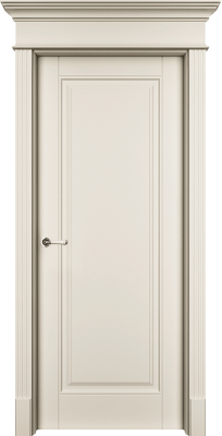 Дверь Офрам Оксфорд цвет Кремовая эмаль Глухое полотно