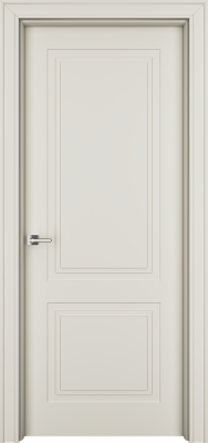 Дверь Офрам Паспарту 2 цвет Кремовая эмаль Глухое полотно