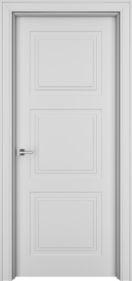 Дверь Офрам Паспарту 33 цвет Белая эмаль Глухое полотно
