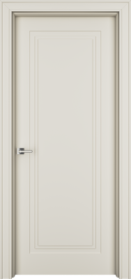 Дверь Офрам Паспарту цвет Кремовая эмаль Глухое полотно