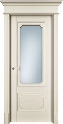 Дверь Офрам Риан 2S цвет Кремовая эмаль Остекление на выбор