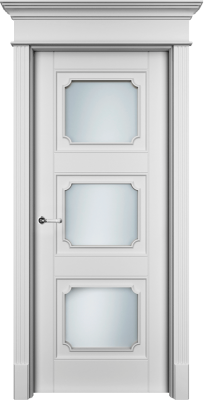 Дверь Офрам Риан 33S цвет Белая эмаль Остекление на выбор