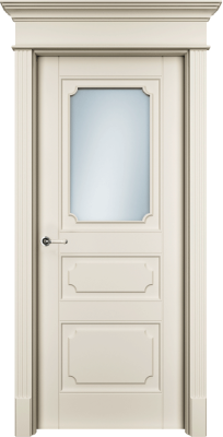 Дверь Офрам Риан 3S цвет Кремовая эмаль Остекление на выбор