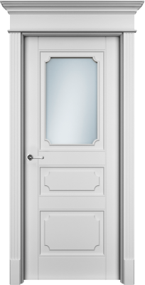 Дверь Офрам Риан 3S цвет Белая эмаль Остекление на выбор