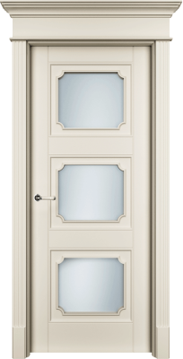Дверь Офрам Риан 33S цвет Кремовая эмаль Остекление на выбор