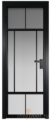 Дверь Profil Doors 10AG стекло Матовое цвет профиля Черный матовый RAL9005