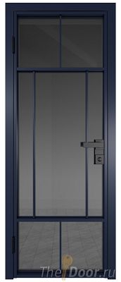 Дверь Profil Doors 10AG стекло Тонированное цвет профиля Cиний матовый RAL5003