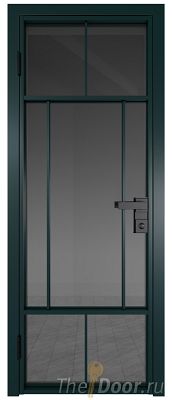 Дверь Profil Doors 10AG стекло Тонированное цвет профиля Зеленый матовый RAL6004