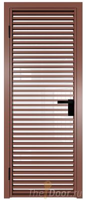 Дверь Profil Doors 12AG стекло Белый Триплекс цвет профиля Бронза