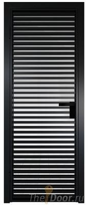 Дверь Profil Doors 12AG стекло Прозрачное цвет профиля Черный матовый RAL9005