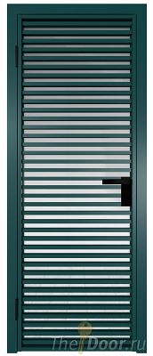Дверь Profil Doors 12AG стекло Прозрачное цвет профиля Зеленый матовый RAL6004 Дверь Profil Doors 12AG стекло Прозрачное цвет профиля Зеленый матовый RAL6004