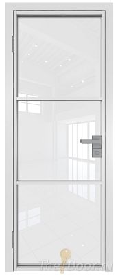 Дверь Profil Doors 13AG стекло Белый Триплекс цвет профиля Белый матовый RAL9003