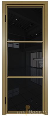 Дверь Profil Doors 13AG стекло Черный Триплекс цвет профиля Золото Дверь Profil Doors 13AG стекло Черный Триплекс цвет профиля Золото