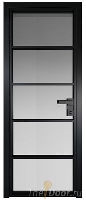 Дверь Profil Doors 14AG стекло Матовое цвет профиля Черный матовый RAL9005