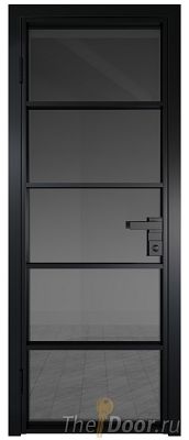 Дверь Profil Doors 14AG стекло Тонированное цвет профиля Черный матовый RAL9005