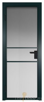 Дверь Profil Doors 2AG стекло Матовое цвет профиля Зеленый матовый RAL6004
