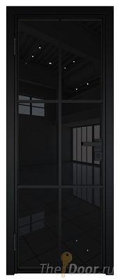 Дверь Profil Doors 3AG Цвет профиля Черный матовый RAL9005 стекло Черный триплекс