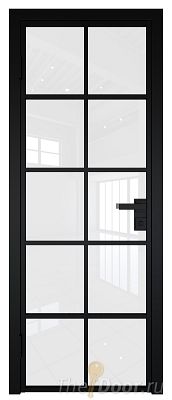 Дверь Profil Doors 4AG Цвет профиля Черный матовый RAL9005 стекло Белый триплекс