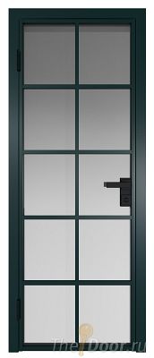 Дверь Profil Doors 4AG стекло Матовое цвет профиля Зеленый матовый RAL6004