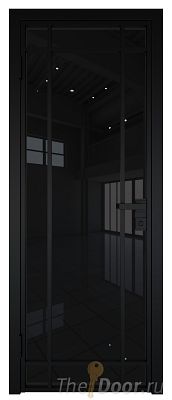 Дверь Profil Doors 5AG Цвет профиля Черный матовый RAL9005 стекло Черный триплекс