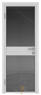 Дверь Profil Doors 6AG Цвет профиля Белый матовый RAL9003 стекло Тонированное вставка Белый матовый