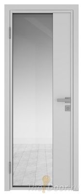 Дверь Profil Doors 7AG Цвет профиля Белый матовый RAL9003 стекло Прозрачное вставка Белый матовый