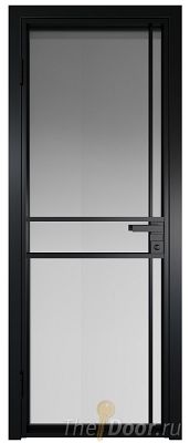 Дверь Profil Doors 9AG стекло Матовое цвет профиля Черный матовый RAL9005