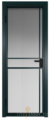 Дверь Profil Doors 9AG стекло Матовое цвет профиля Зеленый матовый RAL6004