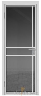 Дверь Profil Doors 9AG стекло Тонированное цвет профиля Белый матовый RAL9003