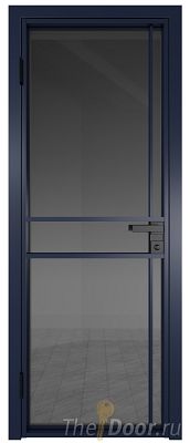 Дверь Profil Doors 9AG стекло Тонированное цвет профиля Cиний матовый RAL5003