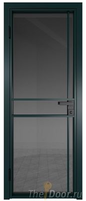 Дверь Profil Doors 9AG стекло Тонированное цвет профиля Зеленый матовый RAL6004