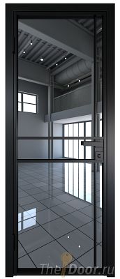 Дверь Profil Doors 9AG стекло Зеркало цвет профиля Черный матовый RAL9005 Дверь Profil Doors 9AG стекло Зеркало цвет профиля Черный матовый RAL9005